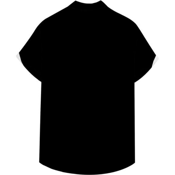 Lady Hawaiian Bowling Shirts for Men Short Sleeve Button Down Shirt Casual - Picture 6 of 8